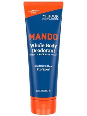 Mando Pro Sport Invisible Cream Whole Body Deodorant 3oz